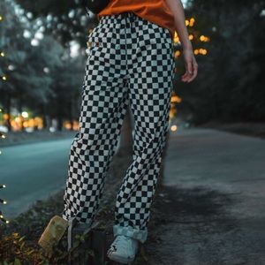 Checkered street wear pants